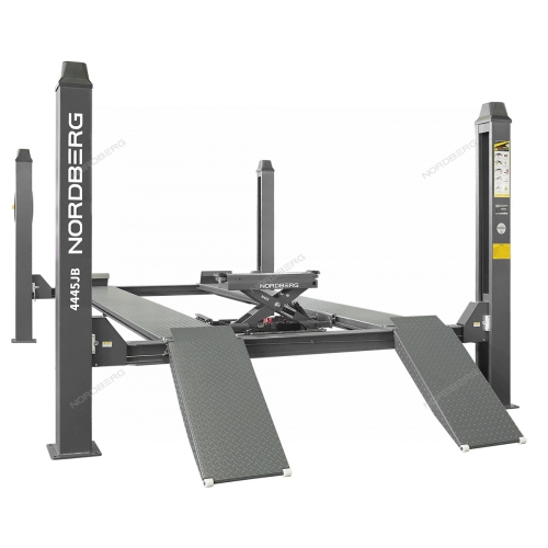 Подъемник четырехстоечный 4.5 т, с ручной траверсой 3 т N433, 380 В 4445J_MG(M)-N433