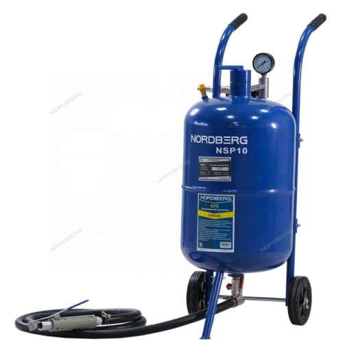 Установка пескоструйная, бак для песка, 37 л NSP10