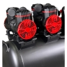 Компрессор поршневой безмасляный KraftWell krw-ac1000-120l