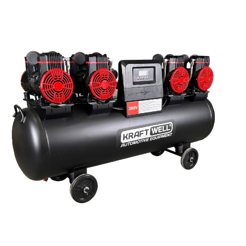 Компрессор поршневой безмасляный KraftWell krw-ac1000-120l