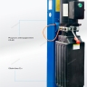 Подъемник четырехстоечный с пневмогидравлической траверсой для сход-развала 380В 4455JAB