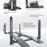 Подъемник четырехстоечный 5 т, c ручной траверсой 3 т N433, для сход-развала, электростопоры 4450J_EG(M)