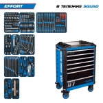 Набор инструментов "EFFORT" в тележке, 235 предметов KING TONY 9SQ31-235MRV